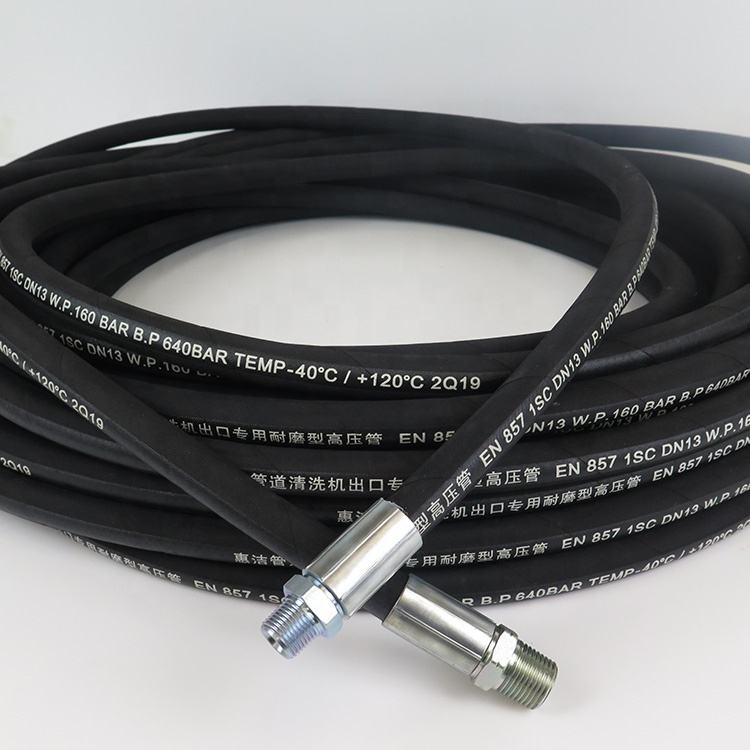 Pressure Washer Pressure Washer Hose Flexible Smooth Surface Gray Cover 1/4 Inch Car Wash High Pressure Cleaning Washer Hose Pipe