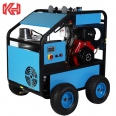 Kuhong 15HP 250bar 3600psi diesel heated gasoline engine hot water high pressure washers Industrial Cleaner Machine Equipment