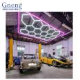 Very Bright HEX pattern LED ceiling lights for the high end car workshop and detailing shops