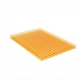 Low price 8 10 mm orange solar greenhouse roof hollow polycarbonate sheet panel with UV coating