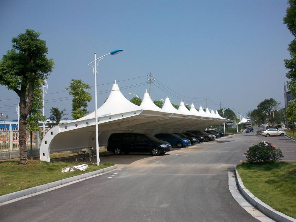 Galvanized Steel Construction Membrane Roof For Car Shed Canopy