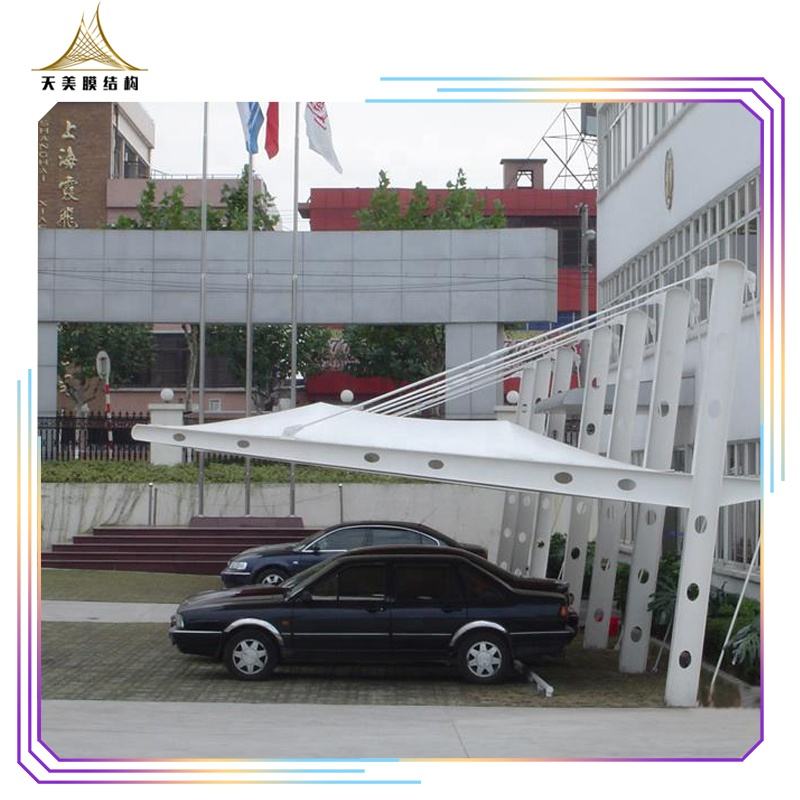 Factory price double carport aluminum steel structure for car parking shed