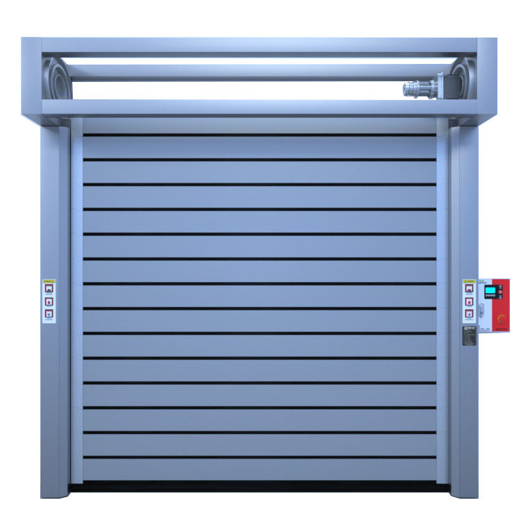 Exterior Spiral Fast Aluminum Hard High Speed Rolling Shutter Alu High Speed Door With Factory Direct Sale