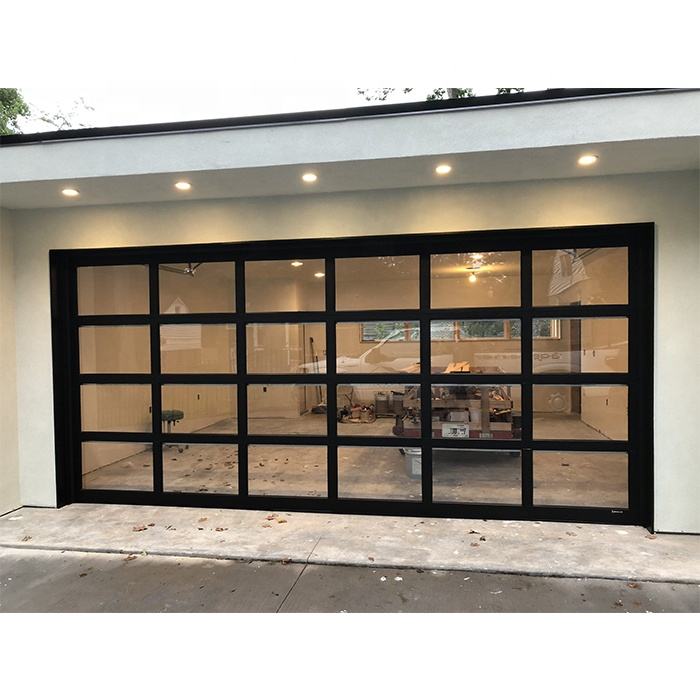 Residential Electric Automatic Aluminium Glass Industrial Sectional Roll Up Garage Door