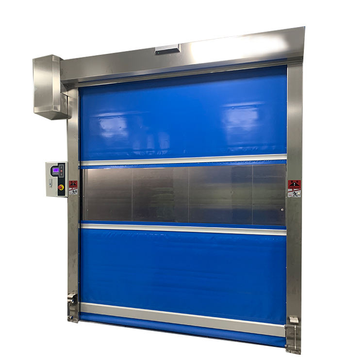 Transparent High Speed Rolling Motorized Roll up Doors pvc Roller Shutter