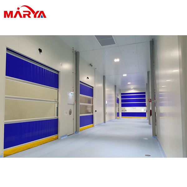 Industrial PVC Fabric High Speed Rolling Door for Food Factory Warehouse and Cleanroom
