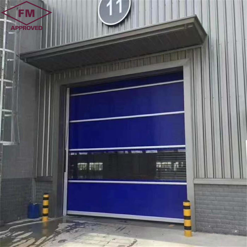 High Speed PVC Fabric Insulated Curtain Keep Temperature Rapid Rising Fast Rolling Roller roll door for cold room