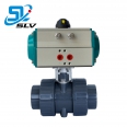 DN15 DN20 DN32 DN40 DN50 DN65 PVC CPVC UPVC PVDF PP PPH pneumatic True Union Ball Valve