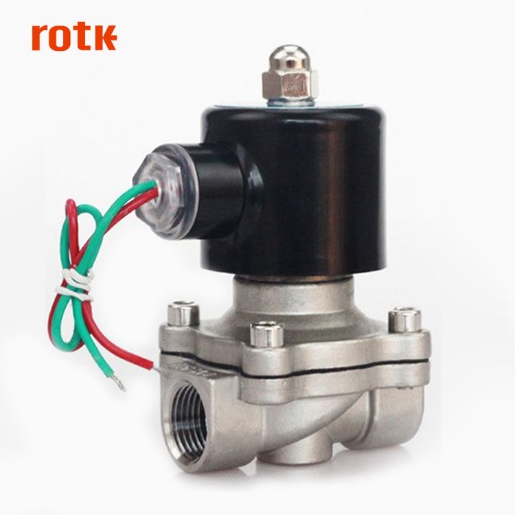 DN15 1/2 inch 2W-160-15 Normally Closed stainless steel AC220V DC12V DC24V 2 way Electric Solenoid Valve Pneumatic Valve